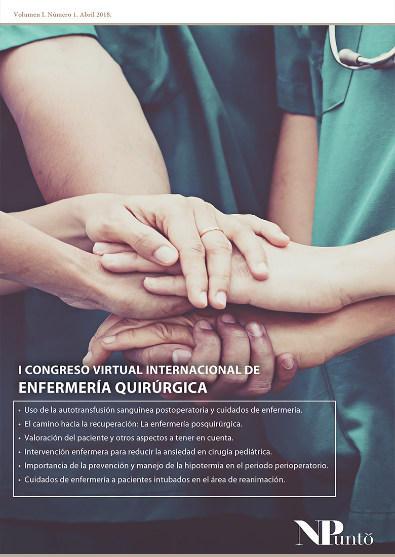 Portada de I Congreso Virtual Internacional en Enfermería Quirúrgica